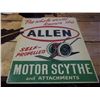 Image 1 : Hard Cardboard Allen Motor Scythe Sign