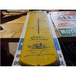 Minneapolis Moline Sales & Service Dealer Thermometer