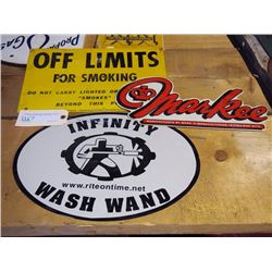 Smoking Sign / Wash Wand Sign / Markee Decal