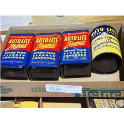 Auto Lite Spark Plug Cleaner Cans, NOS (4)