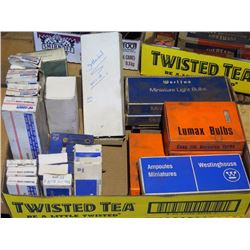 Box Lot of Assorted NOS Auto Bulbs