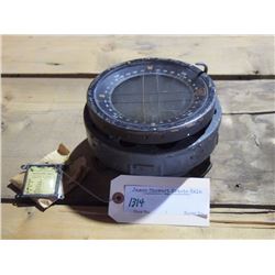 RCAF Aircraft Instrument / Compass & Deviation Card