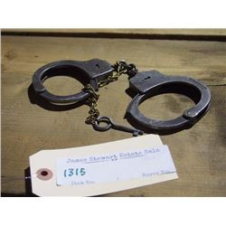 1915 Peerless Handcuff Set w/Key