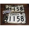 Image 1 : Canadian Army Licence Plates, Pair with Matching Numbers