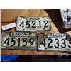 Image 1 : Canadian Army Licence Plates, Set of 3