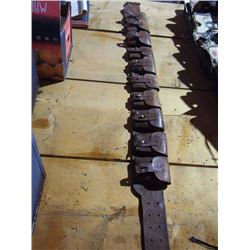 Large Military Leather Ammo Belt