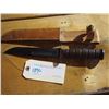 Image 1 : Knife, 12" long, Marked USMC - Casmillus N.Y. With Sheath