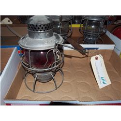 CPR Railway Lantern, Red Globe