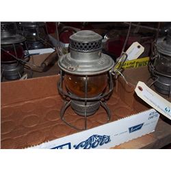 CPR Railway Lantern, Amber Globe