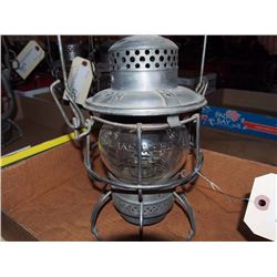 CPR Railway Lantern, CPR Embossed on Globe