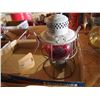 Image 1 : CPR Railway Lantern, Red Globe, No Burner
