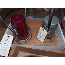 USA Railway Battery Lanterns, Pair