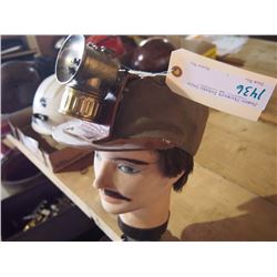 Miner's Canvas Cap, With Carbide Lamp