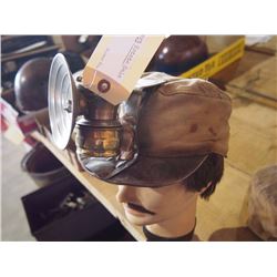 Miner's Canvas Cap, With Carbide Lamp