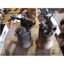 Regular Sized Brass Blow Torch, Pair