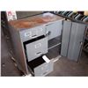 Image 1 : 3 Drawer / 1 Door Metal File Cabinet, With Built In Safe