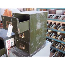3 Drawer Metal Cabinet, 10" x 5" Drawer