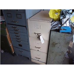 3 Drawer Metal Legal File Cabinet, 40" Tall