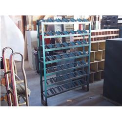 Angled Iron Rack, 6' Tall, No Bins
