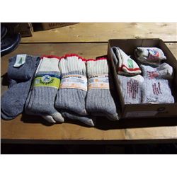 Men's Large Wool Socks (9 Pair) NOS
