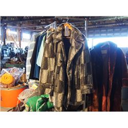 Men's Vintage 3/4 Length Coat, Possibly Fur