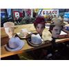 Image 1 : Vintage Hats (6) With Mannequin Heads