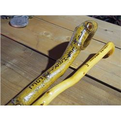 Heavy Signed Root Walking Sticks (2)