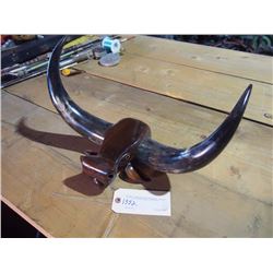 Folk Art Bull Horn Hat/Coat Rack