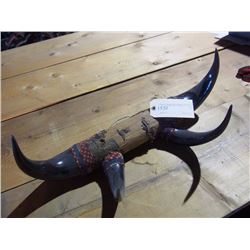 Folk Art 4 Horn Hat/Coat Rack