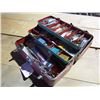 Image 1 : Red Metal Tackle Box Full of Tackle