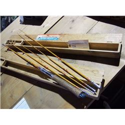 5 Piece Split Bamboo Fly Rod w/Case & Extra Case