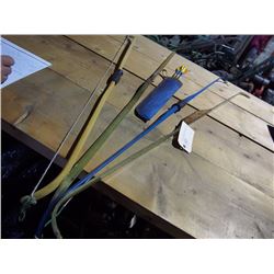 Fiberglass Practice Bows (4) & Arrows (poor)
