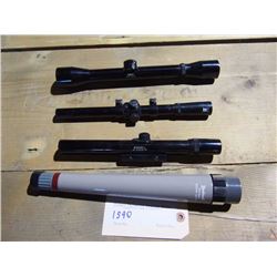 4 Power Rifle Scopes (3) / Bushnell Sighting Scope (1)
