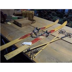 Wooden Jr Jet Skis W Bamboo Poles