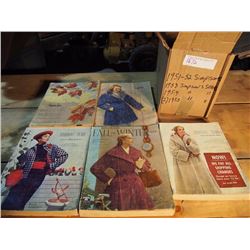 Simpson and Sears Catalogs (5) 1951-55