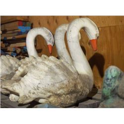 Concrete Swan Planter - CHOICE OF 3