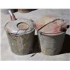 Image 1 : Galvanized Pails With Pour Spouts, Pair