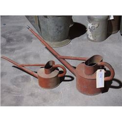 Long Neck Oil Cans, Pair