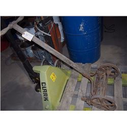 Vintage Push Lawn Roller With Spare Bottom