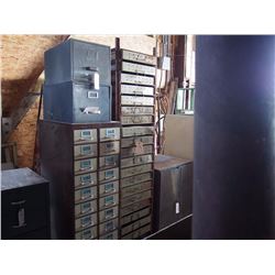 19 Drawer Metal Shop Cabinet W/ Removable Trays, 82" Tall