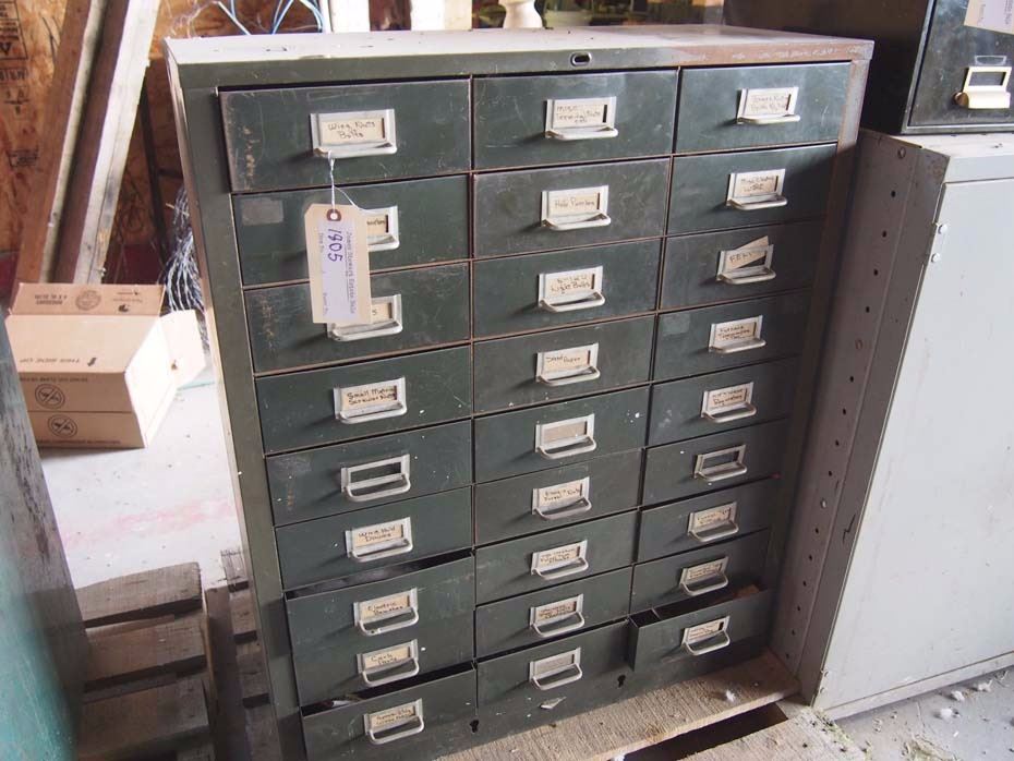 27 Drawer Metal Shop Cabinet 38 Tall