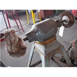 1/2 HP Buffing Wheel / Wire Wheel on Stand - Works