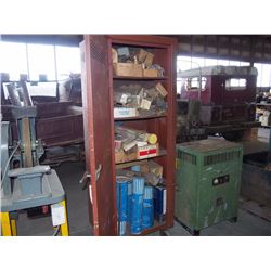 6' Metal Cabinet w/ 100's of Rods & Welding Parts