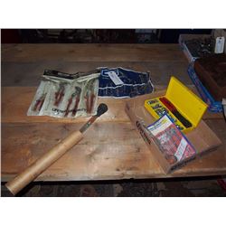 Battery Testers (2), Wood Bits, Plyer St, Wrench Set, Crimping Set