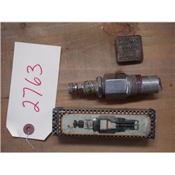 Watkins Sparkplug Metal Box, c/w with Plug