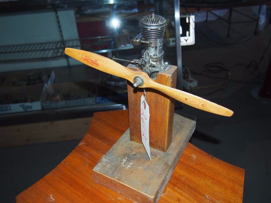 James Stewart Miniature Aircraft Engine Display