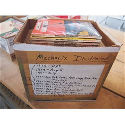 Box Of Mechanix Illustrated (Approx 47 Magazines) 1938-1947
