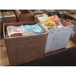 Boxes of Popular Mechanics (2 Boxes, Approx 104 Magazines)1960's-70's