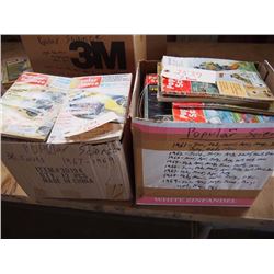 Boxes of Popular Science (2 Boxes, Approx 87 Magazines) 1960's