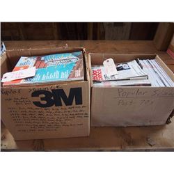 Boxes of Popular Science (2 Boxes, Approx 80 Magazines) 1970's-80's
